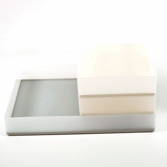 7 Pieces Storage Tray Organizer Set From Target Gray Plastic Brand New - Picture 8 of 11